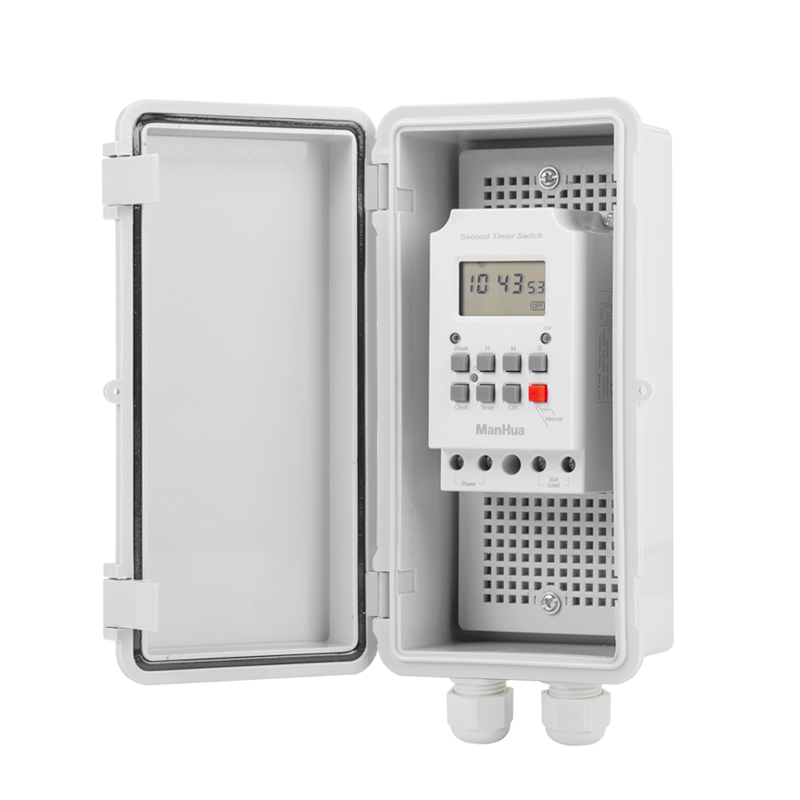 Outdoor Power Timer - ManHua 220VAC 30A MT316SE-B Yağmur Geçirmez