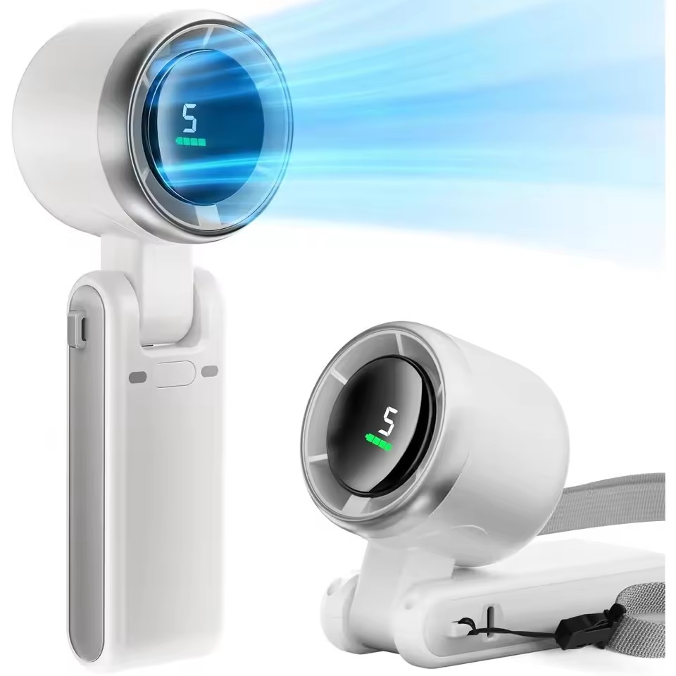 Outdoor Power Timer - 10000mAh Mini Boyun Askılı Fan, 180
