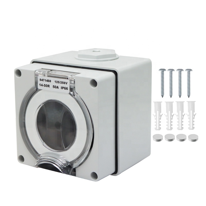 Outdoor Power Socket - 50 Amper Jeneratör Karavan Güç Giriş