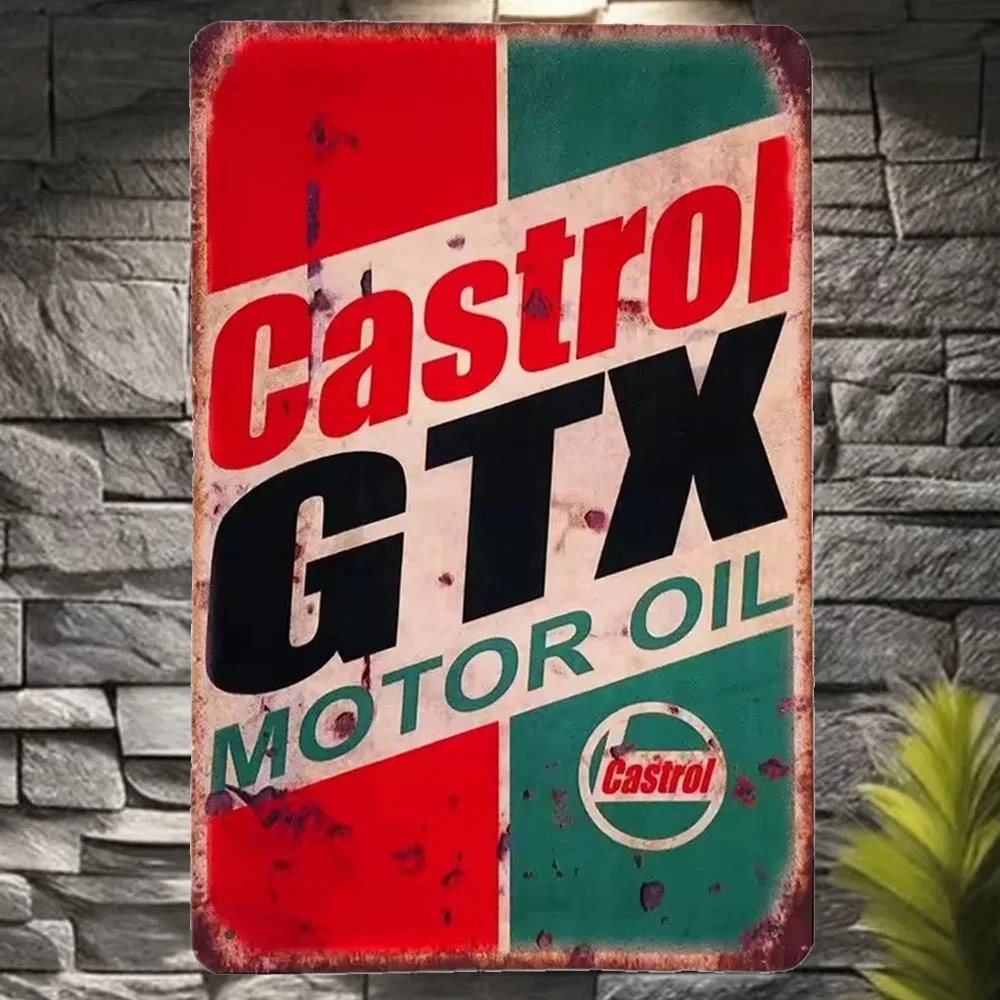 Castrol Oil Gtx - Vintage Castrol GTX Motor Yağı Metal
