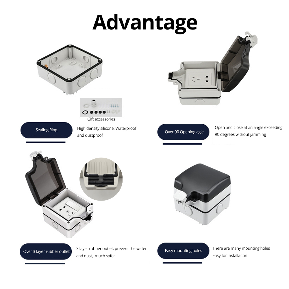 Wallpad IP66 Toz Geçirmez Su G - Outdoor Power Socket incelemesi ve fiyatı