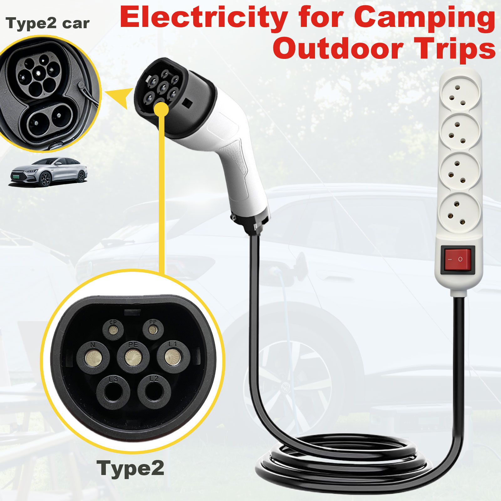 Tip2 V2L Deşarj Adaptörü İsrai - Outdoor Power Socket incelemesi ve fiyatı