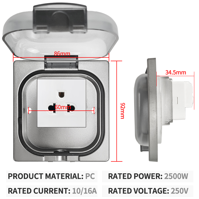 IP65 Su Geçirmez Dış Mekan Pri - Outdoor Power Socket incelemesi ve fiyatı